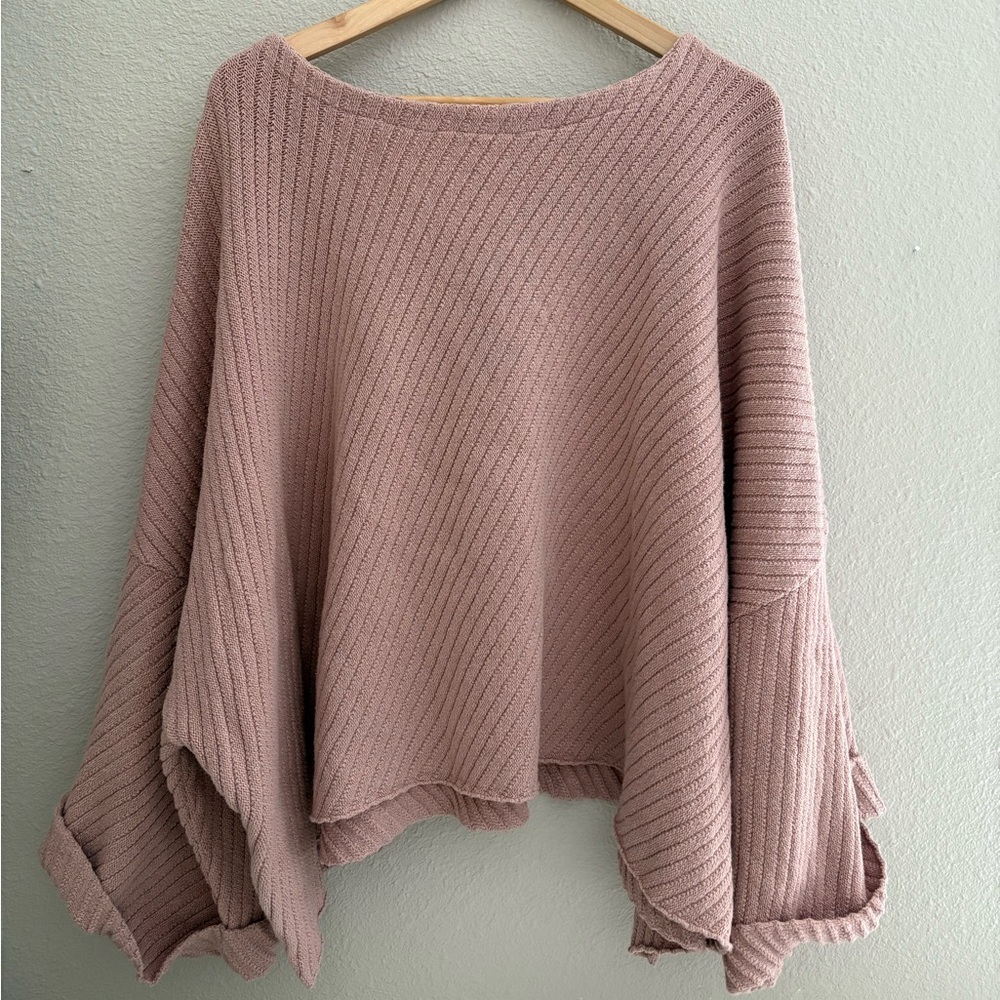 Pink Free People Sweater
